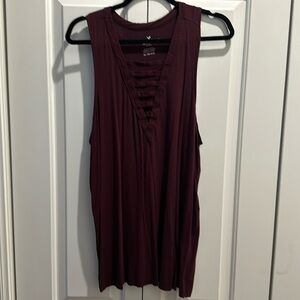 American eagle XL Maroon cotton tank top